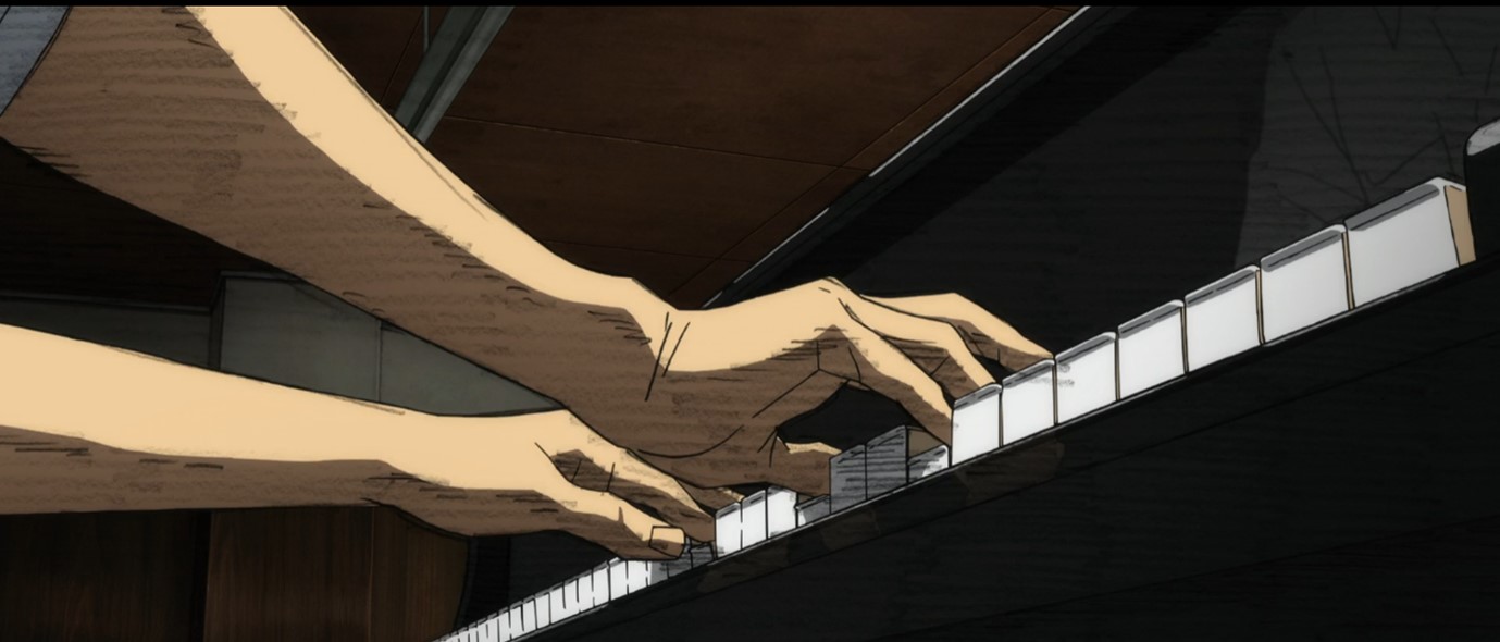 ชินจิเคยเห็นเกนโดเล่นเปียโนในความทรงจำ
